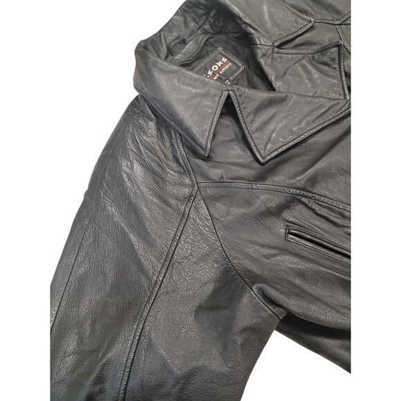 Wilsons Women's Black Moto Leather Jacket - Picture 13 of 16